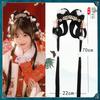 Peruca hanfu estilo antigo coque de traje antigo peruca de peça única estilo preguiçoso bolsa para peruca faixa de cabeça bola de pelo diária outono e inverno conjunto completo
