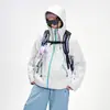 Chaqueta Nueva para Pareja Primavera y Otoño 2025 Cortavientos e Impermeable Mismo Estilo para Hombre y Mujer Chaqueta con Capucha Holgada Chaqueta Sencilla