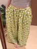 Calça de Pijama Laranja de Desenho Animado para Mulheres Verão 2026 Fina Amiga da Pele Feminina Solta Versátil Roupa de Casa Pode Ser Usada Fora