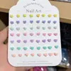 Manicura de Resina Corazón Estéreo Rosa Joyería para Uñas DIY Pendientes Funda para Teléfono Móvil Accesorios Portátiles para Uñas