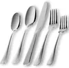 Conjunto de Talheres de Aço Inoxidável 304 - Faca, Garfo e Colher - Louça para Restaurante, Restaurante de Steak, Qualidade de Restaurante, Louça para Comida Ocidental, Faca e Garfo Espessados para Hotel
