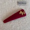 Grampo Lateral Cavalo Ano Novo Estilo Vermelho, Acessório de Cabelo Requintado de Alta Qualidade, Pequeno Ornamento, Presilha para Franja, Acessório de Cabelo BB Clip