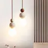 Estilo de música estética bambu-junta mármore natural lustre de sala de jantar, mesa de jantar, balcão de bar, sala de chá Zen, escritório, luminária longa de escritório