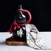 Una Botella de Vino de Cerámica Jin Calabaza Olla de Vino Vintage Tarro de Vino Sellado 500ml Cava Doméstica Tarro para Licores Botella de Vino Vacía