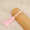 Hilo de Nylon Jade Hilo de Nudo Pequeño Ensartar Cuentas Borla Nudo Chino Borla Colgante Pequeño Borla Estilo Antiguo Marcador Colgante Adorno