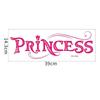 PRINCESA Rosa Inglês Adesivos de Parede Menina Princesa Crianças Fundo Da Parede Adesivos Autoadesivos Decorativos