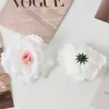 Cabezas de Flores de Rosa Artificiales, Rosas Falsas de Cinco Pétalos, Decoraciones de Pared con Flores de Seda, Accesorios de Decoración de Cabezas de Flor para DIY de Cajas de Regalo, Pinzas para el Cabello