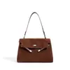 Piel de Vaca Mate Primavera 2026 Nuevo Vintage Simple Versátil Bolso de Mujer para Viajes Diarios de Alta Gama Versátil Bolso de Hombro Único Kelly