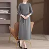 Nueva colección transfronteriza de otoño e invierno: conjunto de dos piezas versátil tipo traje de falda, estilo juvenil, moderno, casual y relajado, corte slim, tallas grandes