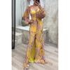 Vestido Transfronteiriço Amazon Europeu e Americano de Festa de Outono e Inverno Plissado de Manga Longa INS Solto Casual Vestido Feminino