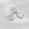 Pendientes con Anillo Colgante de Textura Arrugada Chapados en Oro de 14 Quilates que Conservan el Color, Pendientes Cóncavos Irregulares, Accesorios Metálicos para Pendientes Hechos a Mano DIY