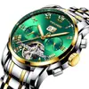 Reloj Tevise Celebridad de Internet Reloj de Fase Lunar Estrella Reloj Impermeable Luminoso Tourbillon Reloj Luminoso para Hombre Venta al por Mayor