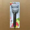 Pelador de acero inoxidable pelador de patatas de tres piezas limpiaparabrisas de cara sonriente pinza para el pelo de pelo de pato puesto de Jianghu en funcionamiento cuchillo de fruta