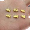 Artesanías de Metal Lingote de Aleación Pequeños Adornos Ábaco Barra de Oro Ruyi Accesorios para Joyería DIY Monedas de Cobre Sapo Dorado que Atrae la Fortuna