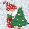 Pintura de diamantes 5D niños caricatura Papá Noel Diamante redondo de cristal diy bordado de diamantes tamaño diamante 18x18