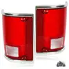 Par de luces traseras con bisel cromado para Chevy C10 K20 Gmc Sierra 1973 - 91