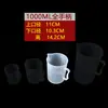 Cilindro Graduado de 2000 ml Transparente Engrosado Taza para Té de Leche de Cocina Suministros de Cocina Onzas de Agua Taza Grande para Hornear
