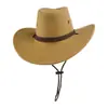Sombrero de Vaquero Occidental Nuevo Retro Transfronterizo Estilo Páramo Sombrero de Viaje Moda para Mujer Otoño e Invierno Sombrero Jazz Versátil