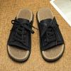 Chinelo Masculino Transfronteiriço, Moda Verão, Sandálias Casuais de Amarrar, Chinelos, Estilo Coreano Personalizado, Tendência, Tamanho Extra Grande 48