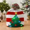 Chapéus de Natal de Tricô para Adultos e Crianças, Chapéus de Tricô Coloridos que Brilham, Venda por Atacado de Família de Natal 2026
