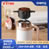 Filtro de café plegable de acero inoxidable 304, filtro de té portátil con taza transparente, suministro directo de fábrica, venta al por mayor.