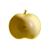 Regreso Lento al Pasado - Bol de Manzana Gradiente Amarillo Cerámica para Arroz para el Hogar Té de la Tarde Vajilla Exquisita Bol para Fideos Instantáneos Bol para Yogur