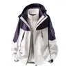 Conjunto de dos piezas de chaqueta de plumón para hombre estilo Luotuo 3 en 1 para exteriores, chaqueta de montañismo cálida, impermeable y a prueba de viento para mujer