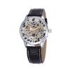 Shenhua shenhua 1291 reloj mecánico automático de acero inoxidable dorado amarillo hueco casual de moda para hombre