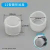 1 interruptor de botón metálico con tapa impermeable funda de cuero de silicona cubierta protectora cubierta protectora a prueba de polvo anillo redondo material suave