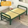 Cama dobrável de chão de bambu solteiro duplo uso doméstico cochilo adulto quarto de aluguel simples 1,2 metro estilo antigo placa dura cama fresca