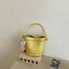 Bolso Cruzado Coreano para Mujer 2026 Nueva Moda de Verano Bolso Cubo Calado Gran Capacidad Bolso Cruzado