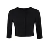 Chaqueta cárdigan corta ajustada combinada con un top tipo camisola, atuendo de verano para mujer con una falda ajustada, conjunto de tres piezas rosa