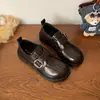 2026 Novos Sapatos de Couro Pequenos Retrô Outono Femininos Estilo Britânico Mocassins Planos Estilo Coreano Versátil Estilo Acadêmico Sapatos Casuais