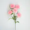 Crisântemos de Ping Pong Artificiais com 5 Cabeças, Disponíveis em Múltiplas Cores, Crisântemos de Bola Grande para Decorações de Casamento, Arranjos Florais, Decoração de Casa, Flores Artificiais para Atacado
