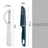 Cuchillo pelador al por mayor de fábrica, pelador de frutas multifuncional para cocina, pelador de patatas y verduras de acero inoxidable