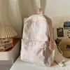 Mochila Escolar para Campus para Mujer, Mochila de Cuadros Simple Estilo Coreano para Estudiantes de Secundaria y Preparatoria, Mochila Casual de Gran Capacidad para Viajes