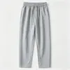 Calça casual de perna reta com toque de algodão, 300g, com bordado de logotipo e estampa, marca moderna feita sob medida, em estoque para entrega rápida, descontos para compras em atacado disponíveis