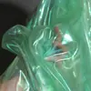 Tecido para Vestido Criativo Liso de Organza Laser Violeta com Rede Iridescente para Casamento Tecido Transparente de Designer