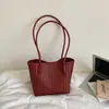 Bolsa de axila de gran capacidad para mujer, bolso tote con patrón tejido nuevo para el verano 2026, bolso cesta simple de un solo hombro