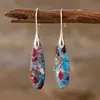 Pendientes de Aro con Colgante de Gota de Agua Piedra del Emperador Neo Bohemia Transfronterizos Pendientes Joyería Popular Europea y Americana de Piedra Natural