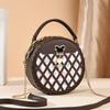 Nova Bolsa Redonda Pequena 2025 do Fabricante, Versátil, da Moda e Popular, Bolsa de Ombro Único Transversal Feminina, Dropshipping Feminino