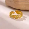 Anillo Minimalista Estilo Ins con Diseño Geométrico Incrustado de Diamantes, Anillo con Forma de Corazón Estrella Solar, Joyería Elegante Personalizada para Mujer, Moderno