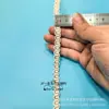 Moda Tendencia Algodón Lino Doblez Medio Encaje Vestido Tocados Zapatos Sombreros Bolsos Borde de Falda DIY Ropa de Escenario Accesorios de Ropa