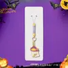 Amazon Halloween Llavero Colgante de Terror Calavera Fantasma Dibujo Animado Calabaza Gato Colgante para Bolsa Lanyard