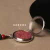 Colgante de Piedra de Cinabrio Cristalino de Marca Famosa para Mujeres y Hombres, Accesorio de Joyería Portátil, Collar de Piedra Cruda