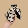 Presilha de Cabelo Laço de Bolinhas Estilo Francês, Presilha Superior Versátil e Elegante, Grampo de Cabelo para Trás da Cabeça, Presilha de Mola, Novo Acessório de Cabelo Coreano