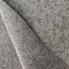 Tejido de punto de lana gris mezclado para ropa de moda casual, tela lisa para abrigos para bricolaje