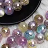 Tarjeta Ding Yi 10-12 Cuentas de Plumas de Polvo Estelar Leng Yue Chapado Resina Cuentas con Agujero Pasante Cadena de Teléfono Móvil Diy Accesorios de Joyería