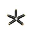 Conector Hembra Estéreo de 3.5 mm de Cuatro Polos de Plástico 6.0 Chapado en Oro Audio Auriculares Audio y Video Conector Enchufe de 3.5 mm Niquelado