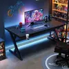 Escritorio para Oficina en Casa Moderno Minimalista Doble Persona Gaming Esports Escritorio Dormitorio Estudiante Lectura Escritura Multifuncional Escritorio para Computadora